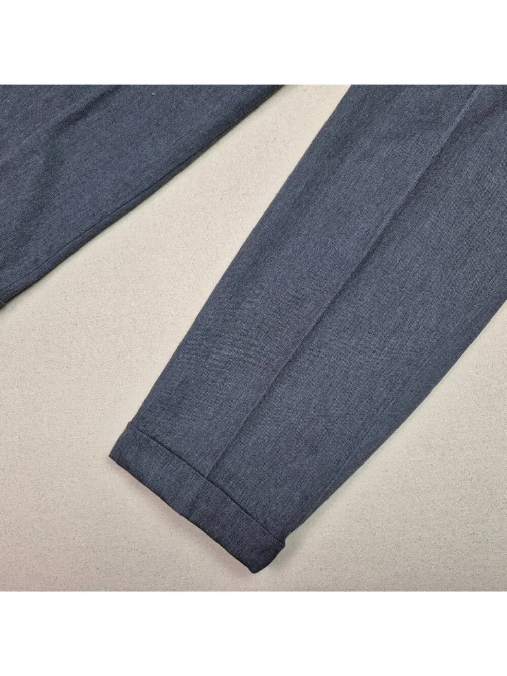 Savane by Farah Men's Pleated Turn-Up Charcoal Gray Dress Pants Sz 40/29 VTG NWT